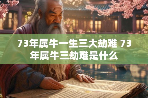 73年属牛一生三大劫难 73年属牛三劫难是什么 73年属牛一生三大劫难 73年属牛三劫难是什么