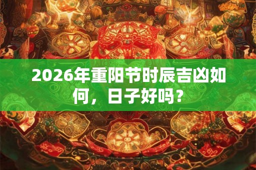 2026年重阳节时辰吉凶如何，日子好吗？