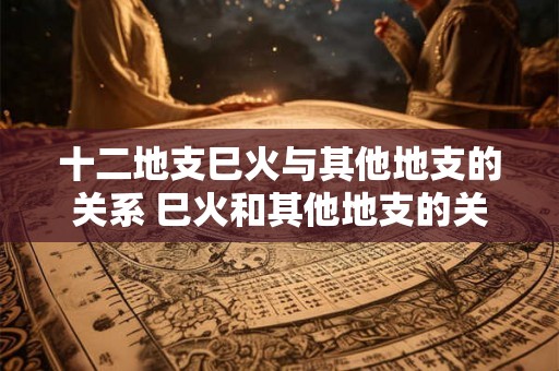 十二地支巳火与其他地支的关系 巳火和其他地支的关系