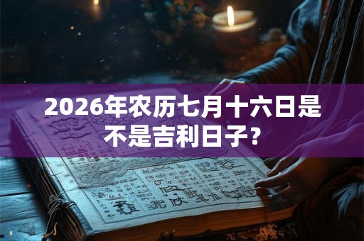 2026年农历七月十六日是不是吉利日子？