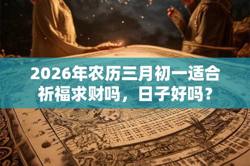 2026年农历三月初一适合祈福求财吗，日子好吗？