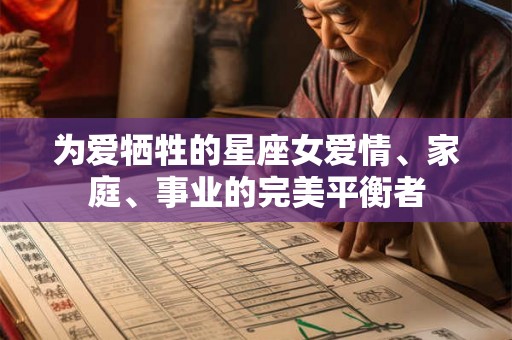 为爱牺牲的星座女爱情、家庭、事业的完美平衡者 为爱牺牲的星座女爱情、家庭、事业的完美平衡者