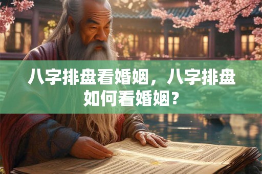 八字排盘看婚姻，八字排盘如何看婚姻？