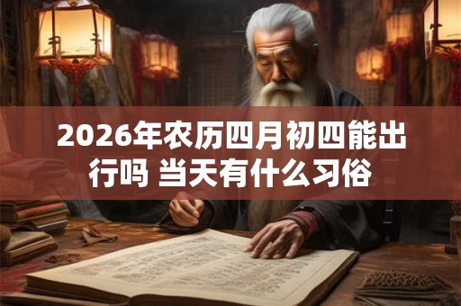 2026年农历四月初四能出行吗 当天有什么习俗 2026年农历四月初四能出行吗 当天有什么习俗