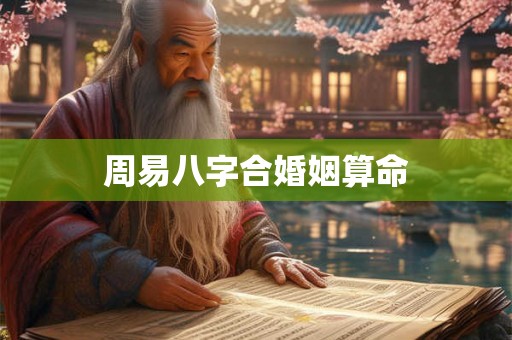 周易八字合婚姻算命 周易八字合婚姻算命