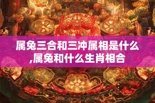 属兔三合和三冲属相是什么,属兔和什么生肖相合