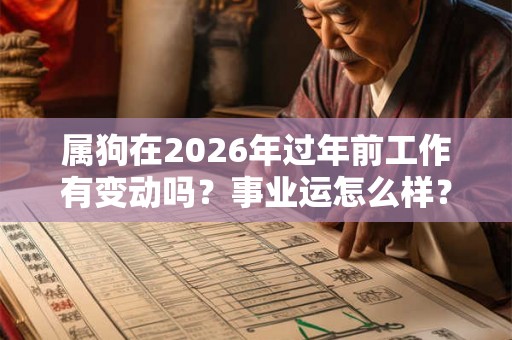属狗在2026年过年前工作有变动吗？事业运怎么样？