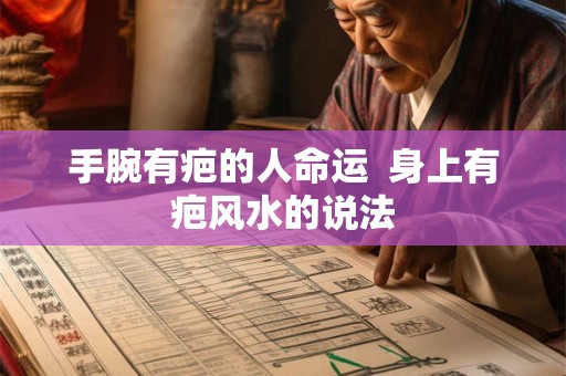 手腕有疤的人命运  身上有疤风水的说法