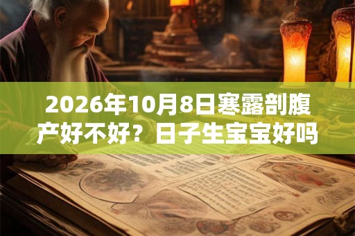 2026年10月8日寒露剖腹产好不好？日子生宝宝好吗？