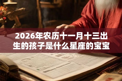 2026年农历十一月十三出生的孩子是什么星座的宝宝？