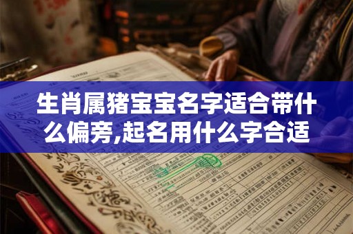 生肖属猪宝宝名字适合带什么偏旁,起名用什么字合适？
