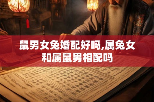 鼠男女兔婚配好吗,属兔女和属鼠男相配吗
