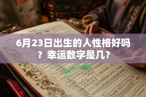 6月23日出生的人性格好吗？幸运数字是几？