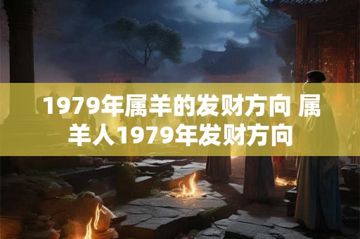 1979年属羊的发财方向 属羊人1979年发财方向