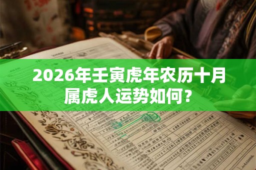 2026年壬寅虎年农历十月属虎人运势如何？