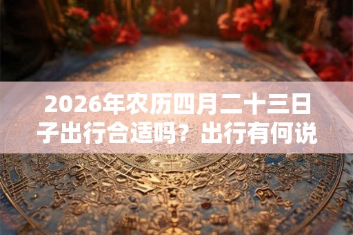 2026年农历四月二十三日子出行合适吗？出行有何说法？