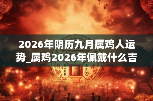 2026年阴历九月属鸡人运势_属鸡2026年佩戴什么吉祥物 2026年阴历九月属鸡人运势_属鸡2026年佩戴什么吉祥物