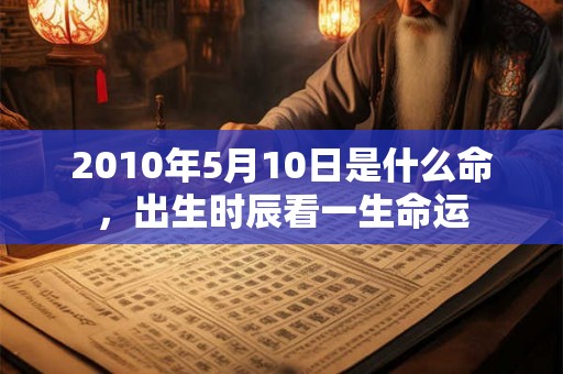 2010年5月10日是什么命，出生时辰看一生命运