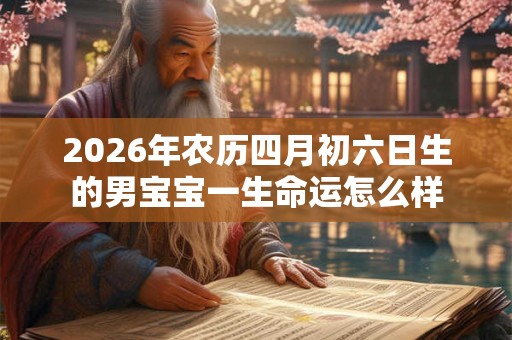 2026年农历四月初六日生的男宝宝一生命运怎么样 2026年农历四月初六日生的男宝宝一生命运怎么样
