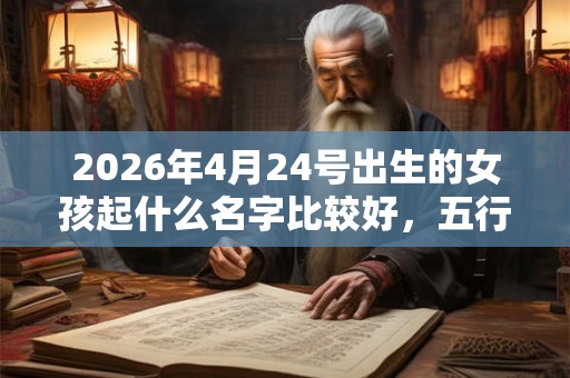 2026年4月24号出生的女孩起什么名字比较好，五行属什么