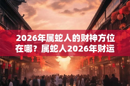 2026年属蛇人的财神方位在哪?属蛇人2026年财运如何? 2026年属蛇人的财神方位在哪?属蛇人2026年财运如何?