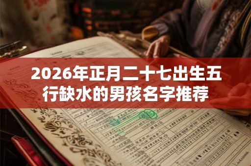 2026年正月二十七出生五行缺水的男孩名字推荐