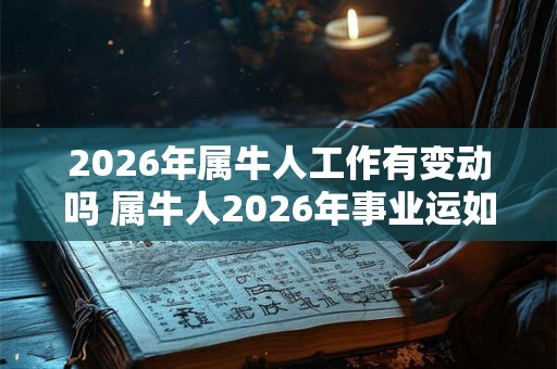 2026年属牛人工作有变动吗 属牛人2026年事业运如何