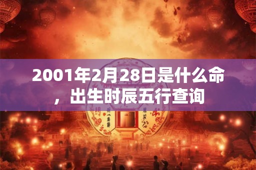 2001年2月28日是什么命，出生时辰五行查询
