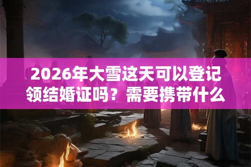 2026年大雪这天可以登记领结婚证吗?需要携带什么证件? 2026年大雪这天可以登记领结婚证吗?需要携带什么证件?