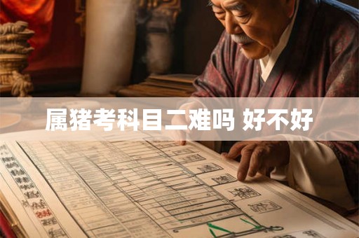 属猪考科目二难吗 好不好