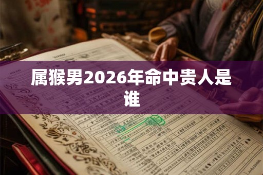 属猴男2026年命中贵人是谁