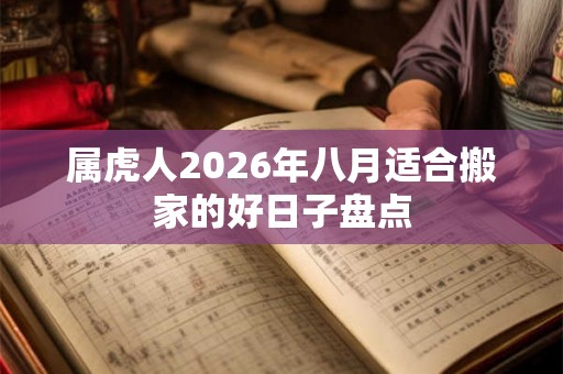 属虎人2026年八月适合搬家的好日子盘点 属虎人2026年八月适合搬家的好日子盘点
