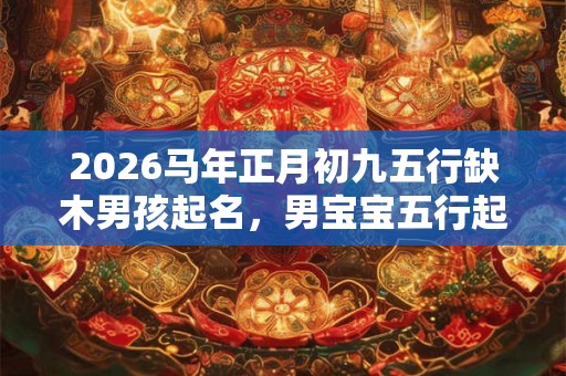 2026马年正月初九五行缺木男孩起名，男宝宝五行起名