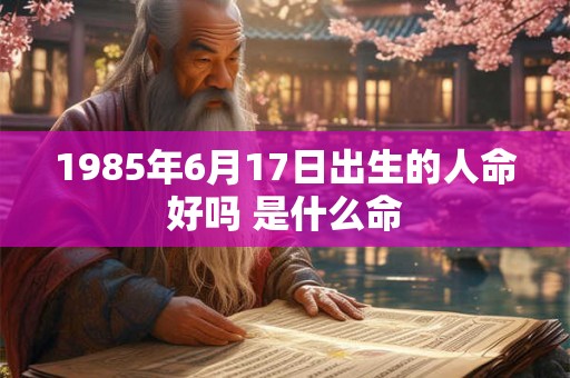 1985年6月17日出生的人命好吗 是什么命 1985年6月17日出生的人命好吗 是什么命