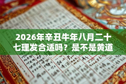 2026年辛丑牛年八月二十七理发合适吗？是不是黄道吉日？