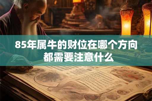 85年属牛的财位在哪个方向  都需要注意什么