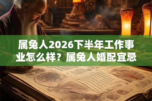 属兔人2026下半年工作事业怎么样？属兔人婚配宜忌如何？