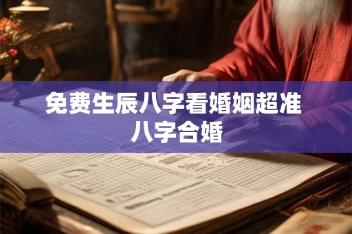 免费生辰八字看婚姻超准 八字合婚