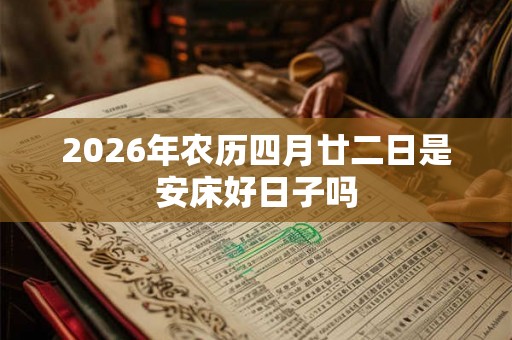 2026年农历四月廿二日是安床好日子吗
