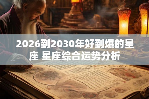 2026到2030年好到爆的星座 星座综合运势分析