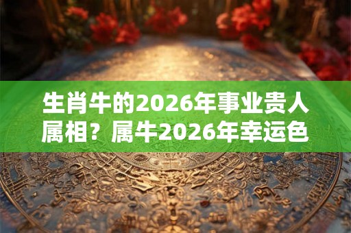 生肖牛的2026年事业贵人属相？属牛2026年幸运色是啥？