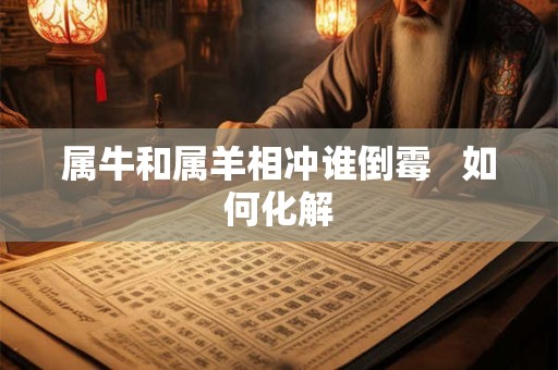 属牛和属羊相冲谁倒霉 如何化解 属牛和属羊相冲谁倒霉 如何化解