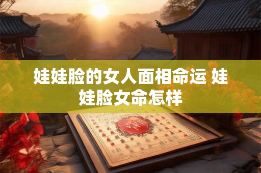 娃娃脸的女人面相命运 娃娃脸女命怎样