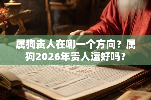 属狗贵人在哪一个方向？属狗2026年贵人运好吗？