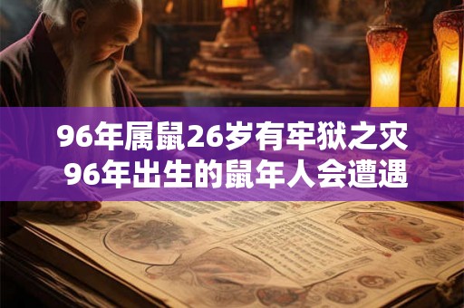 96年属鼠26岁有牢狱之灾 96年出生的鼠年人会遭遇监狱之灾吗