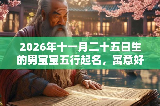 2026年十一月二十五日生的男宝宝五行起名，寓意好的名字推荐