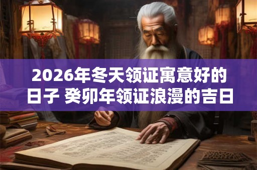 2026年冬天领证寓意好的日子 癸卯年领证浪漫的吉日查询 2026年冬天领证寓意好的日子 癸卯年领证浪漫的吉日查询