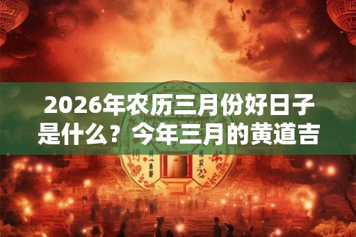 2026年农历三月份好日子是什么?今年三月的黄道吉日 2026年农历三月份好日子是什么?今年三月的黄道吉日