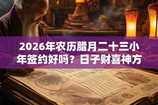 2026年农历腊月二十三小年签约好吗？日子财喜神方位？