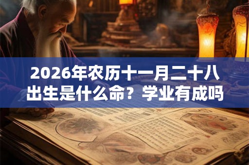 2026年农历十一月二十八出生是什么命？学业有成吗？